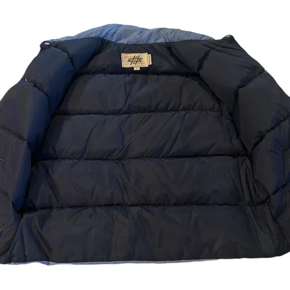 Vintage Down Filled Puffer Vest Men Size Large Casual Winter Ski Cozy Warm - Picture 5 of 8